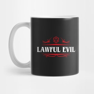 Lawful Evil Alignment Dungeons Crawler and Dragons Slayer Mug